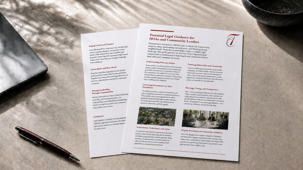 Hoa law whitepapers